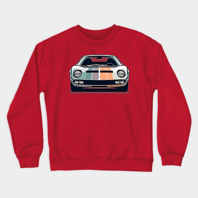 Lamborghini Miura Crewneck Sweatshirt by Vehicles-Art